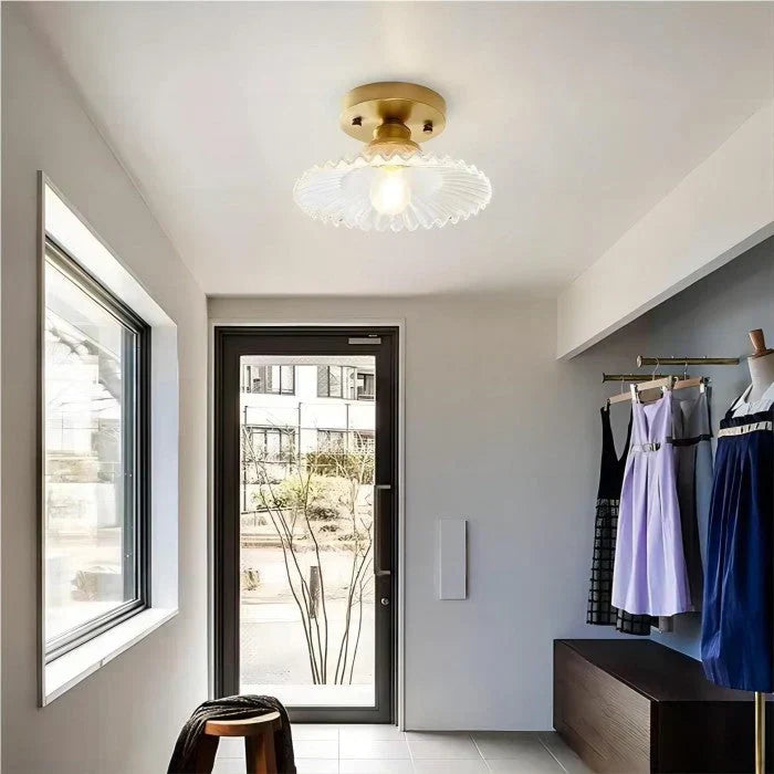 Lisslune | FloraGlow - Ribbed Flower Head Ceiling Lamp