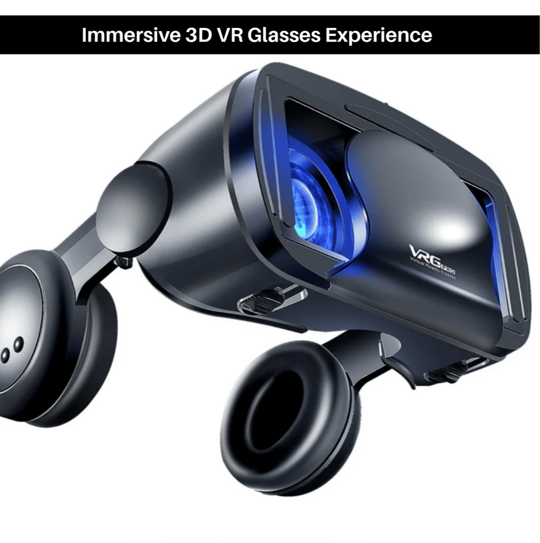 Lisslune | VISIAX – 3D VR glasses with headphones & controller
