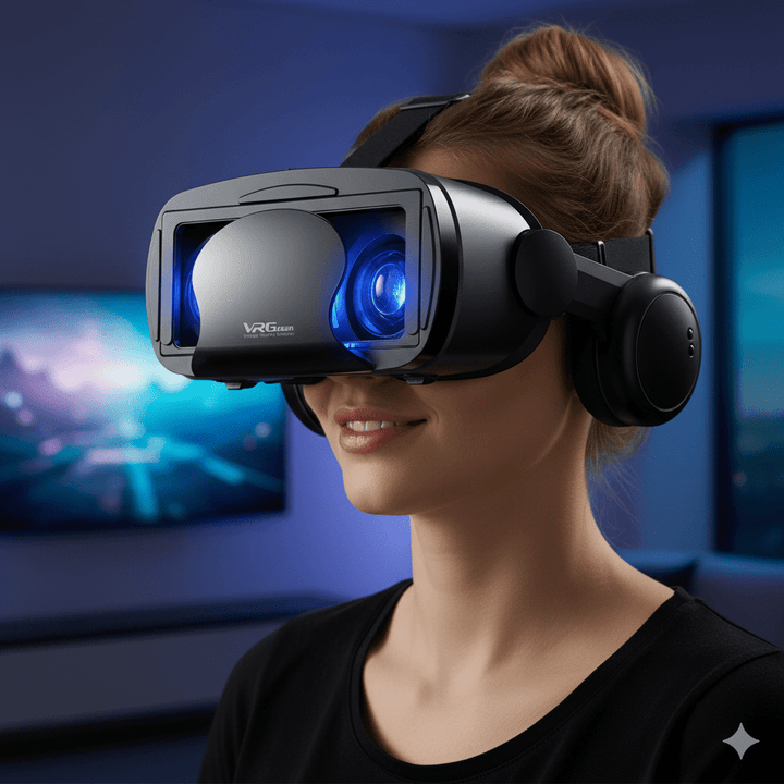 Lisslune | VISIAX – 3D VR glasses with headphones & controller