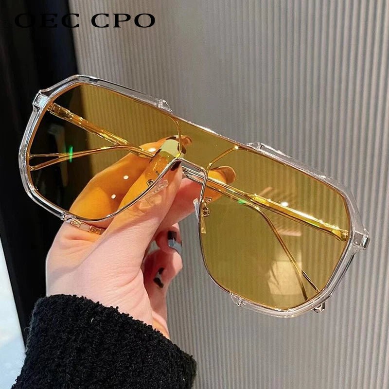 Lisslune | VOGUEVIEW SHADES – Oversized Square Sunglasses with UV400 & Photochromic Lenses