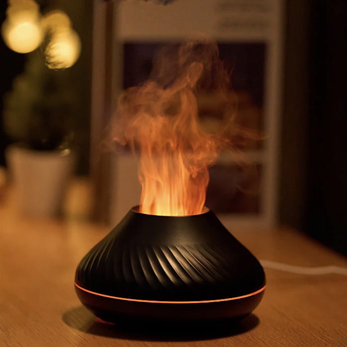 Lisslune | Volcano Flame Effect Air Humidifier and Aroma Diffuser