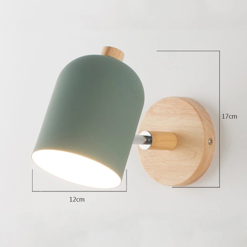 Lisslune | ScandiLite | Scandinavian wooden wall lamp