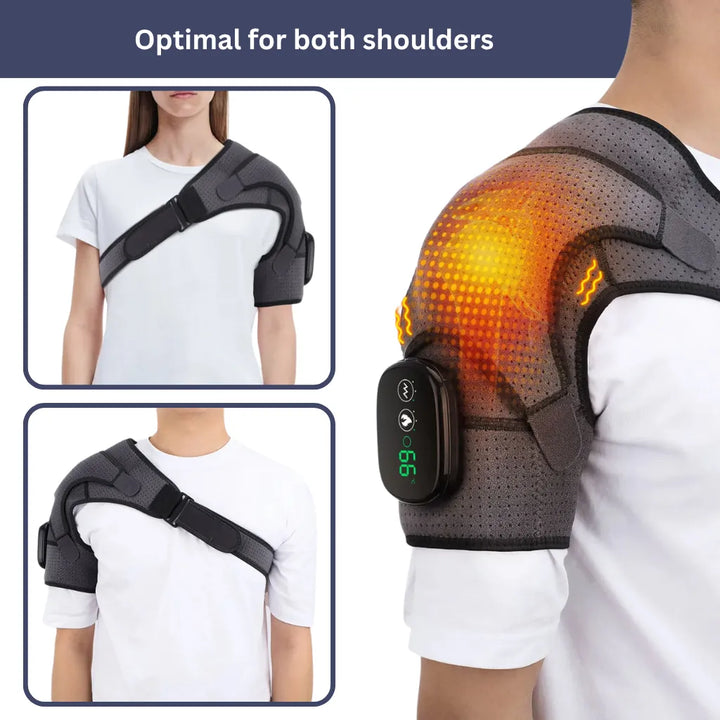 Lisslune | Shoulder Massage Device | Heat Therapy, Adjustable Intensity & Ideal for Muscle Relaxation