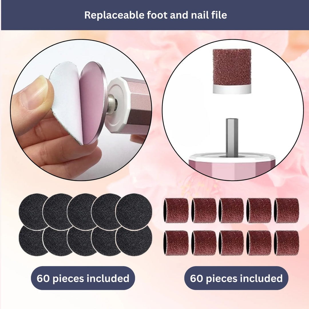 Lisslune | Electric Callus Remover | Rechargeable, Waterproof & Ideal for Smooth Feet at Home