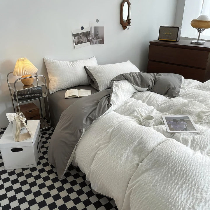 Rynx | Waffle Stripe Bedding Set