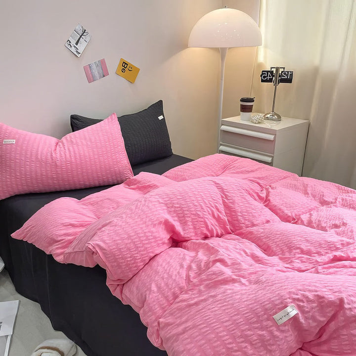 Rynx | Waffle Stripe Bedding Set