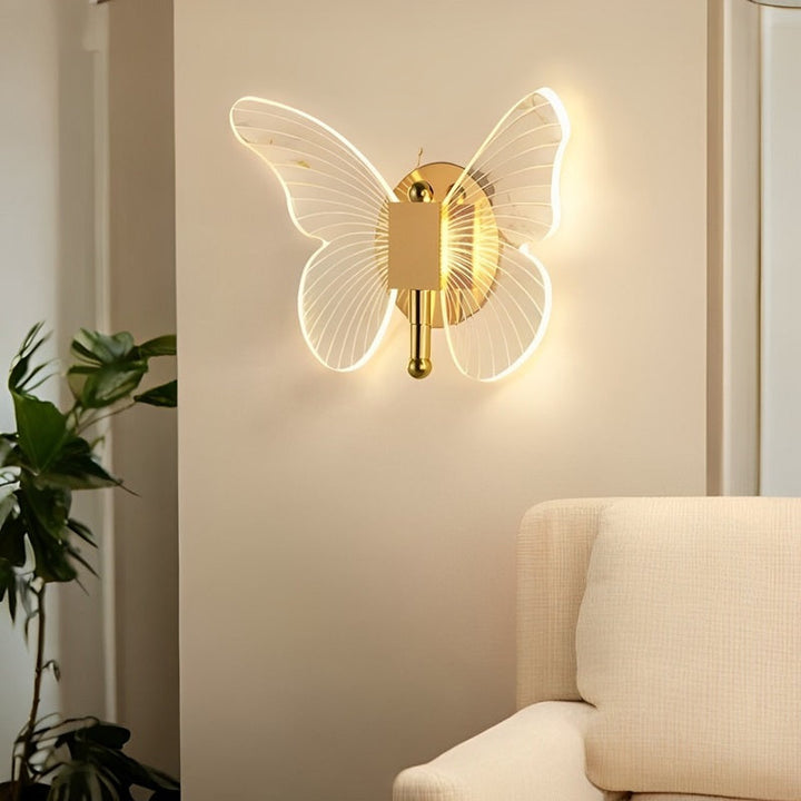 Lisslune | Butterfly-Shaped LED Wall Lamp with Three Lighting Modes
