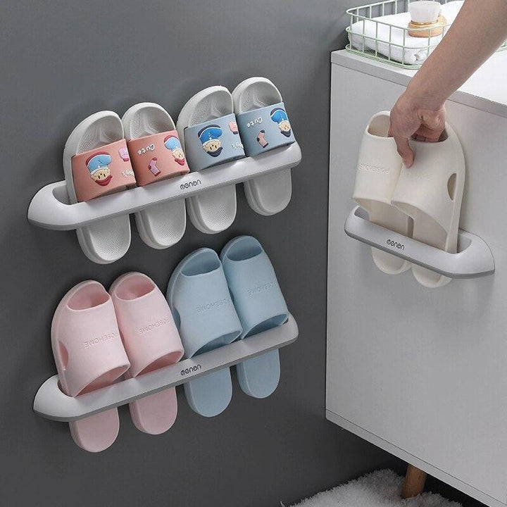 Lisslune | Versatile Wall-Mounted Storage for Towels and Slippers