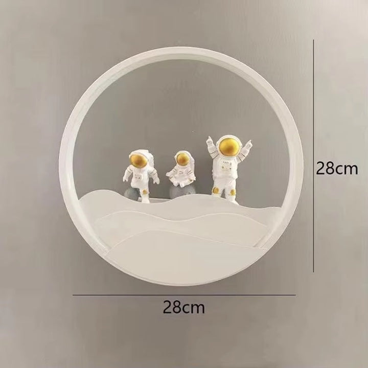 Lisslune | Astronaut Wall Lamp with TriColor LED Light - 11" x 11"