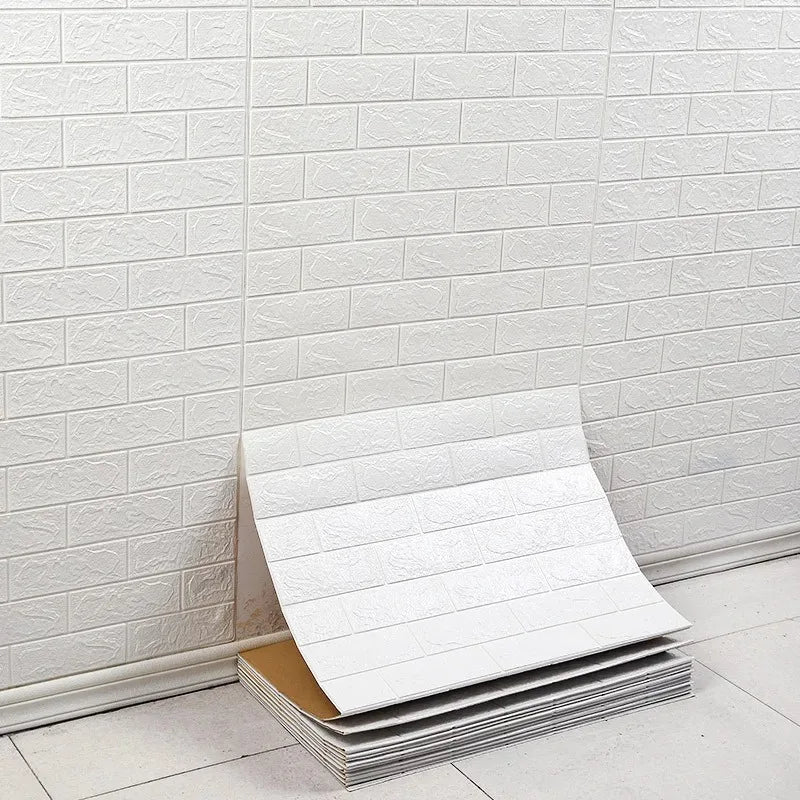 Lisslune | WALLFORM – 3D Foam Brick Pattern Wallpaper