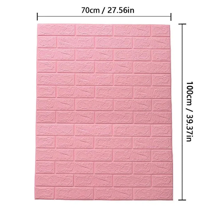 Lisslune | WALLFORM – 3D Foam Brick Pattern Wallpaper