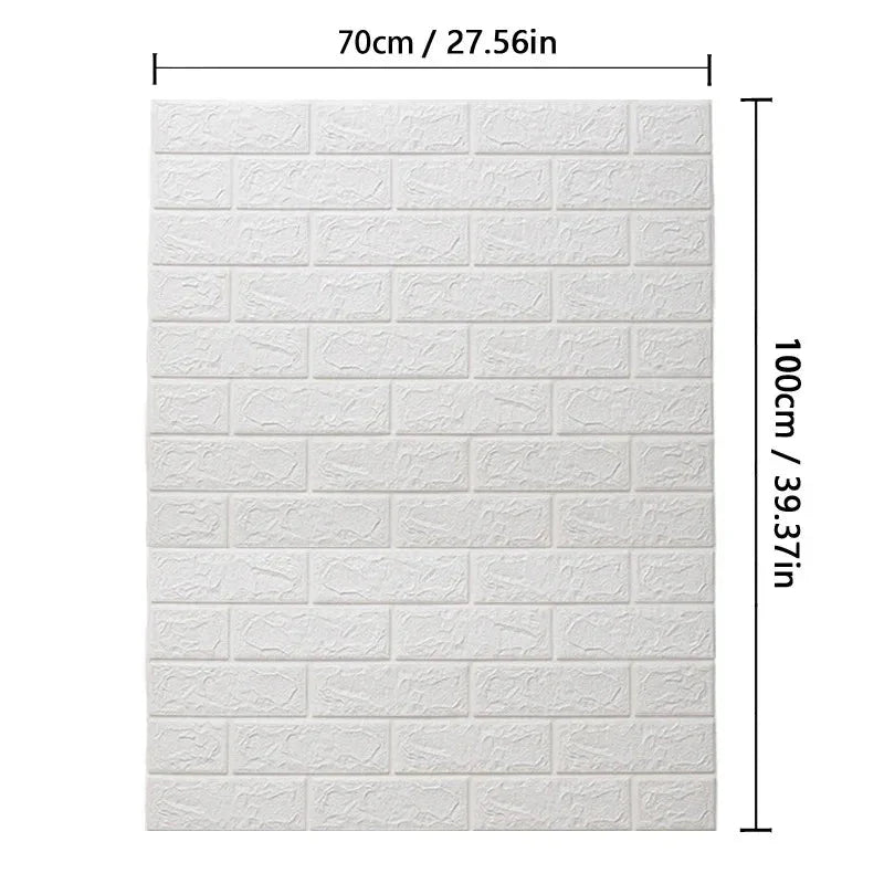Lisslune | WALLFORM – 3D Foam Brick Pattern Wallpaper