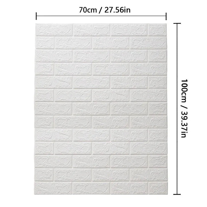 Lisslune | WALLFORM – 3D Foam Brick Pattern Wallpaper