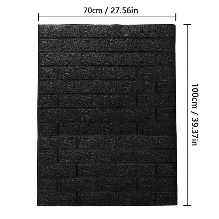 Lisslune | WALLFORM – 3D Foam Brick Pattern Wallpaper