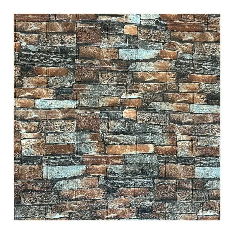 Lisslune | WALLFORM – 3D Foam Brick Pattern Wallpaper