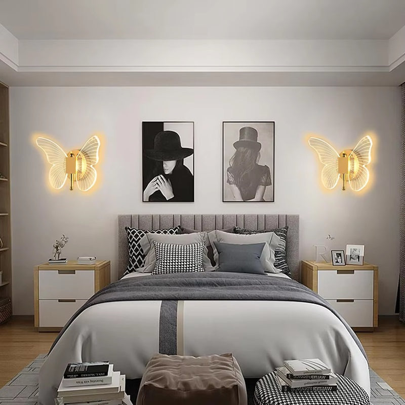 Lisslune | Butterfly-Shaped LED Wall Lamp with Three Lighting Modes