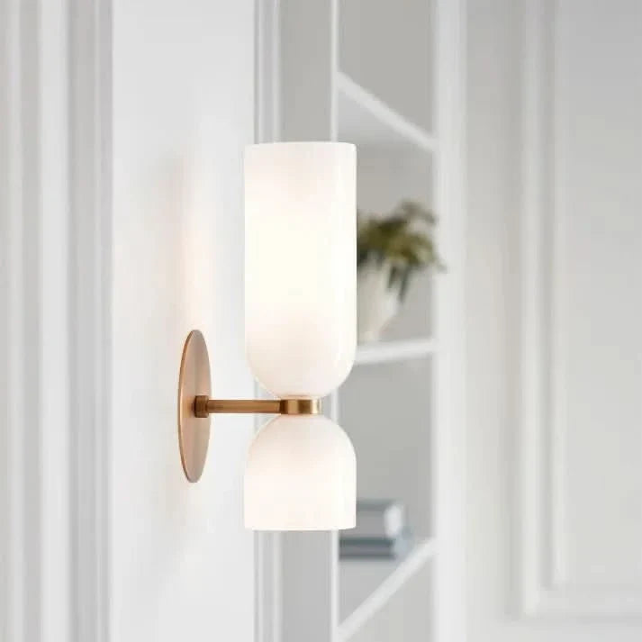Lisslune | Modern Double Glass Wall Light Fixture