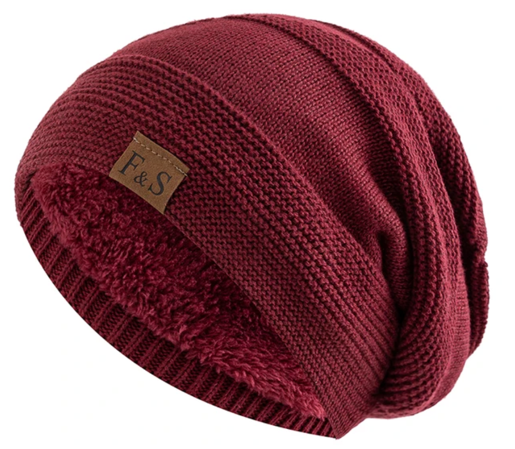Lisslune | Luna Warm Winter Beanie – Soft Knit with Fleece Lining