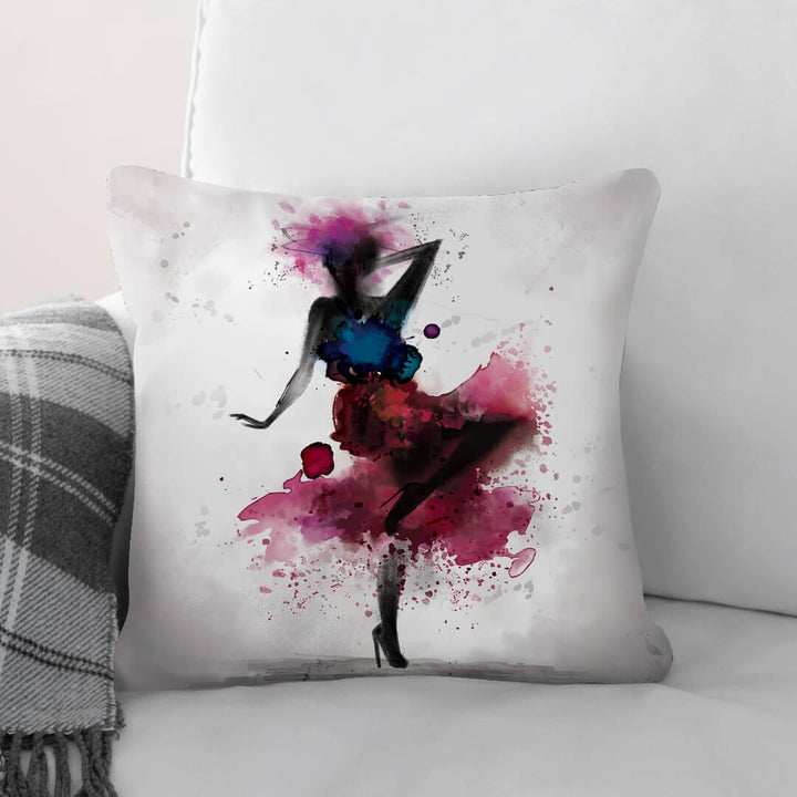 Lisslune | Watercolor Ballerina B Cushion