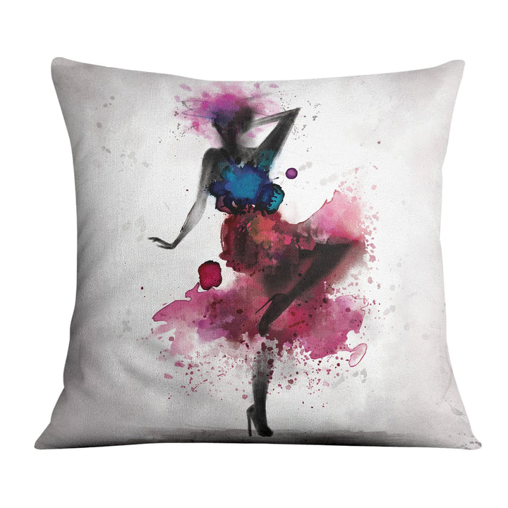 Lisslune | Watercolor Ballerina B Cushion