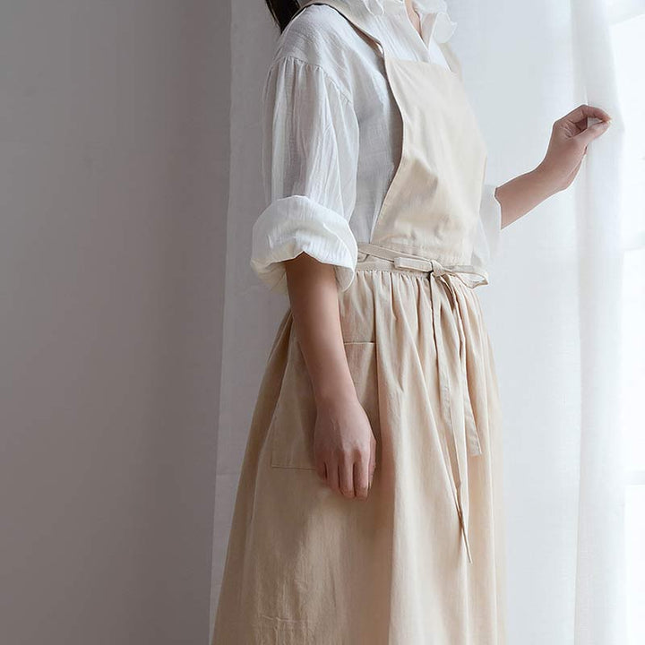 Lisslune | Waterproof Cotton Apron with Convenient Pockets - ChefMate