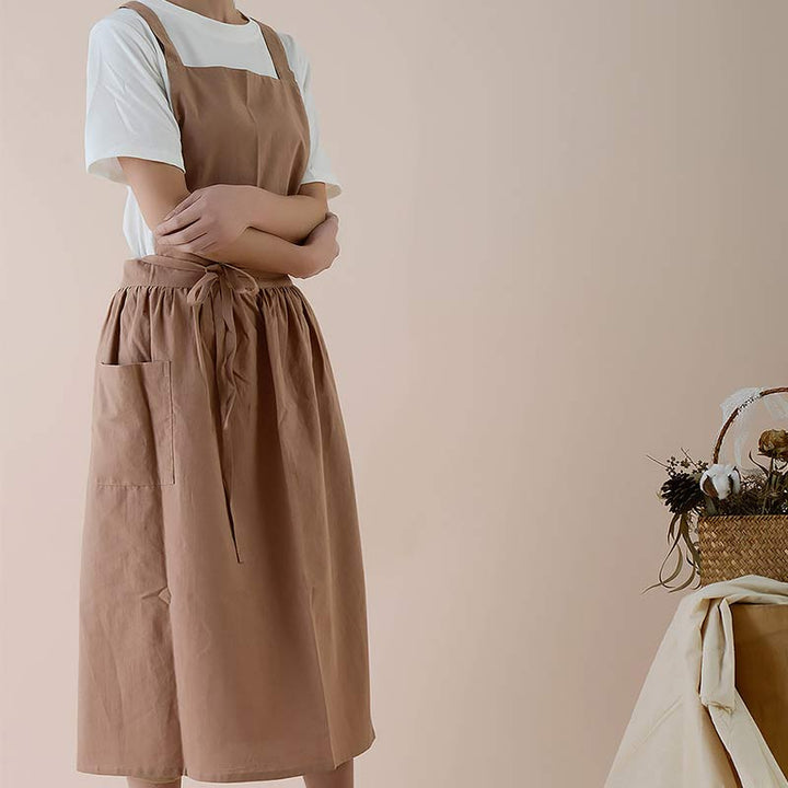 Lisslune | Waterproof Cotton Apron with Convenient Pockets - ChefMate
