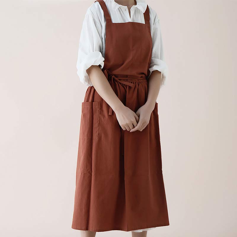 Lisslune | Waterproof Cotton Apron with Convenient Pockets - ChefMate