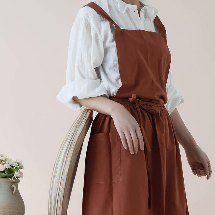 Lisslune | Waterproof Cotton Apron with Convenient Pockets - ChefMate