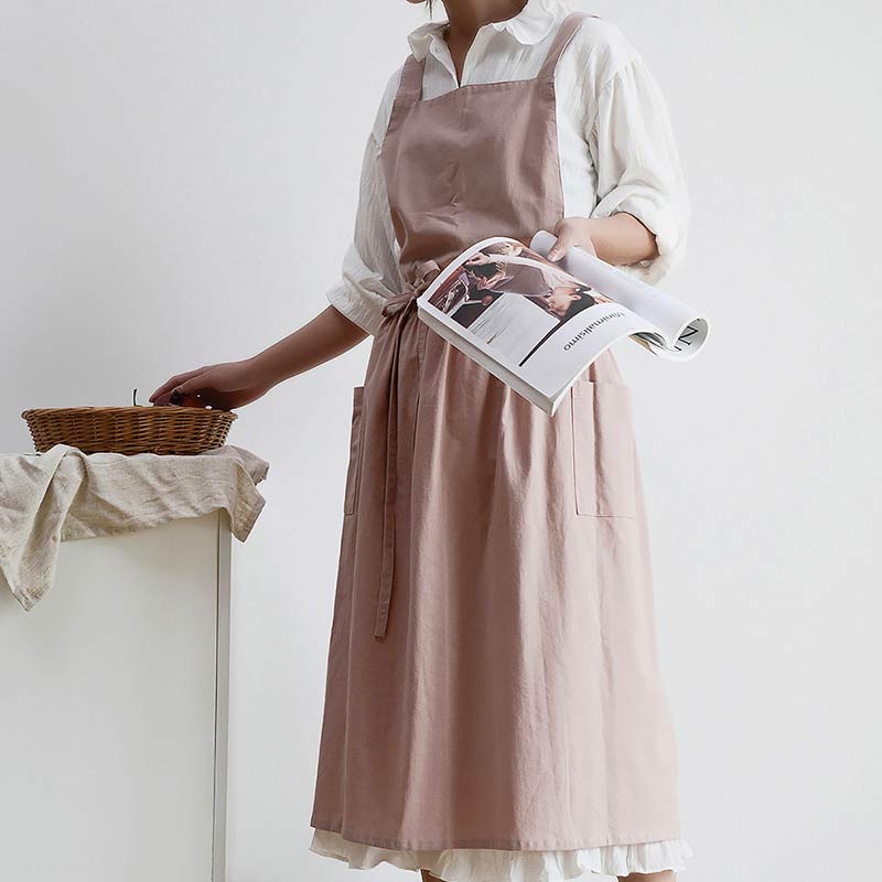 Lisslune | Waterproof Cotton Apron with Convenient Pockets - ChefMate