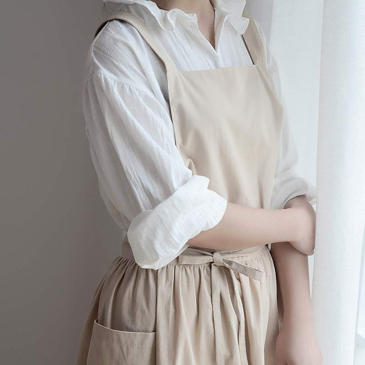 Lisslune | Waterproof Cotton Apron with Handy Pockets - ChefMate