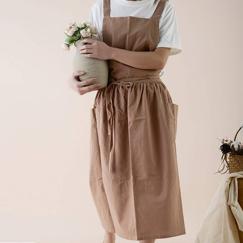 Lisslune | Waterproof Cotton Apron with Handy Pockets - ChefMate
