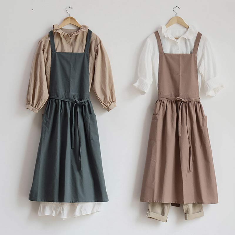 Lisslune | Waterproof Cotton Apron with Handy Pockets - ChefMate