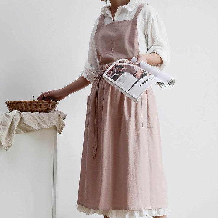 Lisslune | Waterproof Cotton Apron with Handy Pockets - ChefMate