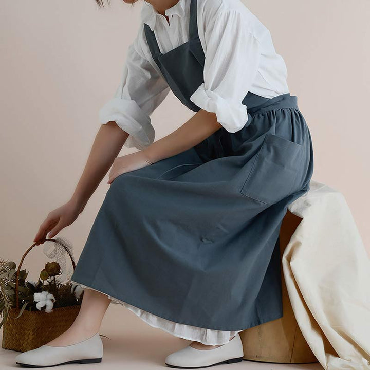Lisslune | Waterproof Cotton Apron with Handy Pockets - ChefMate
