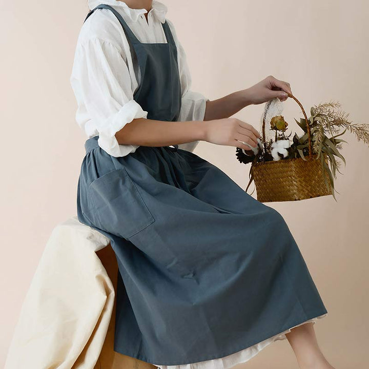 Lisslune | Waterproof Cotton Apron with Handy Pockets - ChefMate