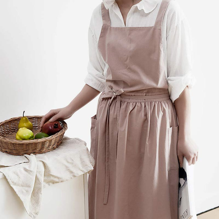 Lisslune | Waterproof Cotton Apron with Handy Pockets - ChefMate