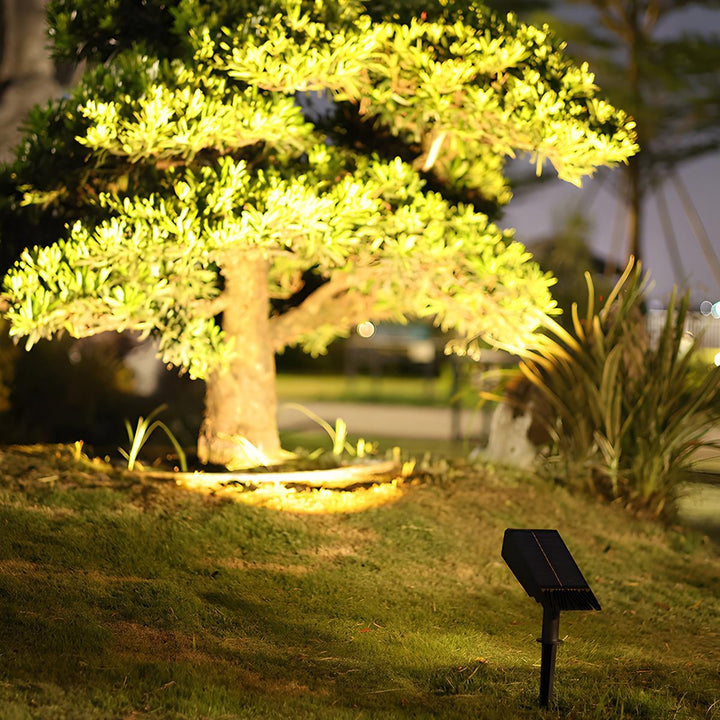Lisslune | Waterproof Solar LED Multi-Zoom Spot Light | Adjustable Zoom. Eco-Friendly & Ideal for Garden and Outdoor Landscape Lighting