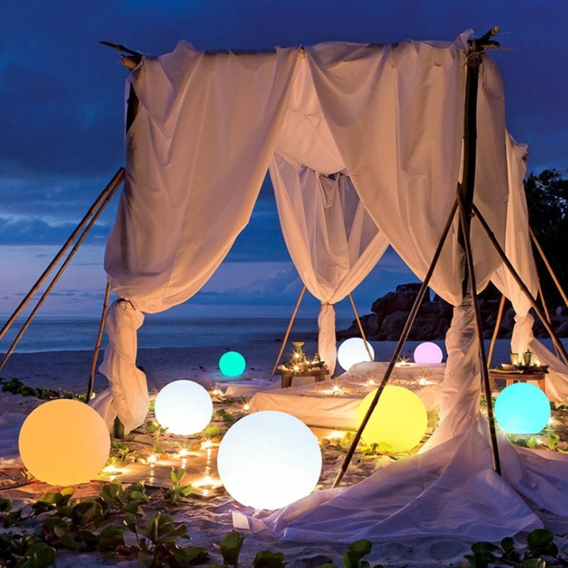 Lisslune | Outdoor Globe Light - Wireless, Weatherproof, 16 Colors LED Ball Light