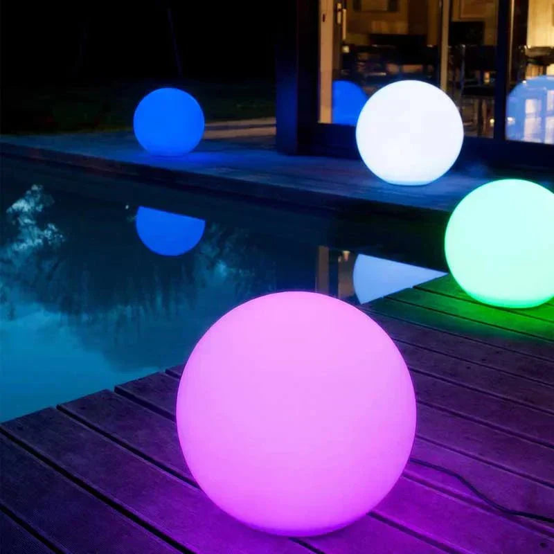 Lisslune | Outdoor Globe Light - Wireless, Weatherproof, 16 Colors LED Ball Light