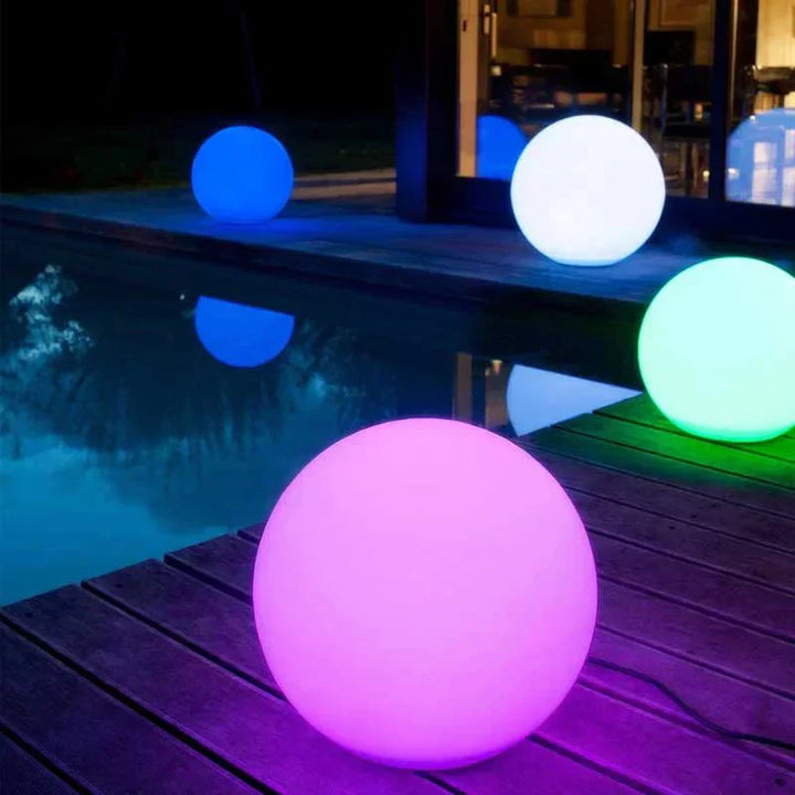 Lisslune | Outdoor Globe Light - Wireless, Weatherproof, 16 Colors LED Ball Light