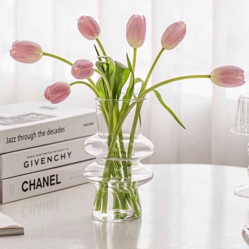 Lisslune | Wave-shaped Glass Flower Vase