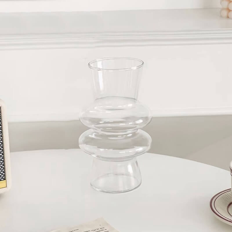 Lisslune | Wave-shaped Glass Flower Vase