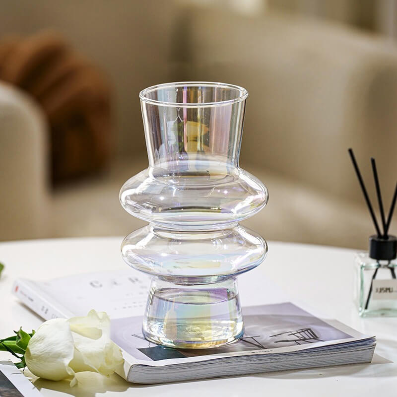 Lisslune | Wave-shaped Glass Flower Vase