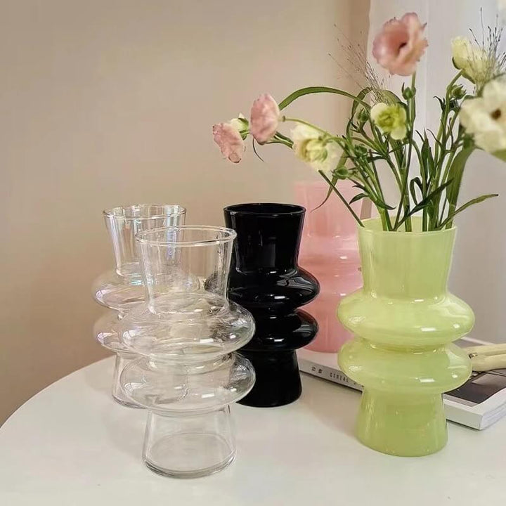 Lisslune | Wave-shaped Glass Flower Vase