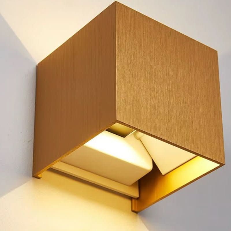 Lisslune | Weatherproof Cube Wall Light – Up Down LED Outdoor Lamp