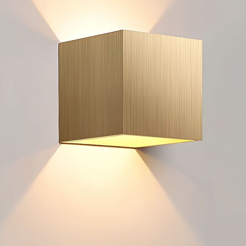 Lisslune | Weatherproof Cube Wall Light – Up Down LED Outdoor Lamp