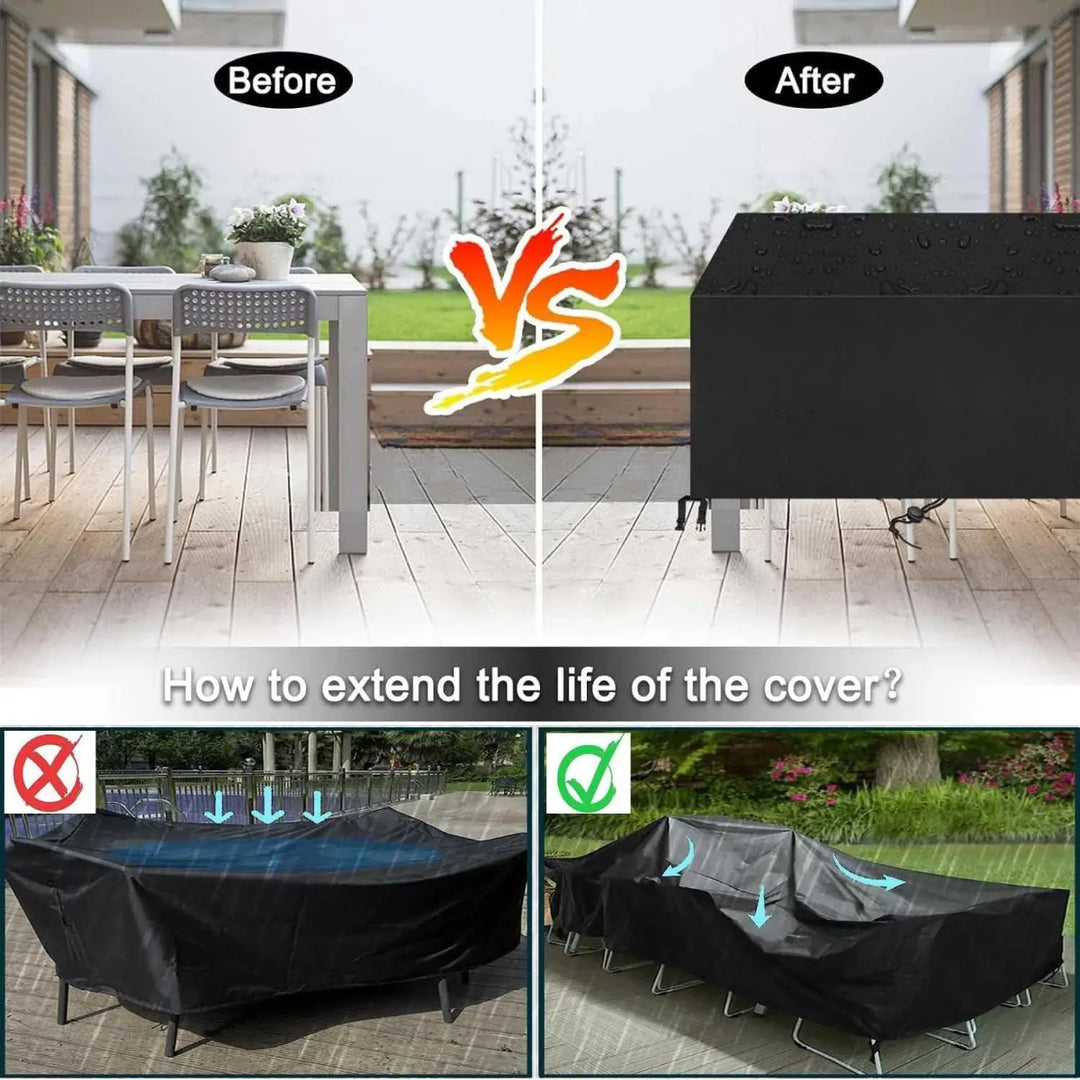 Lisslune | AeroVerra Premium Patio Furniture Covers | All-weather protection for outdoor lounges and dining sets