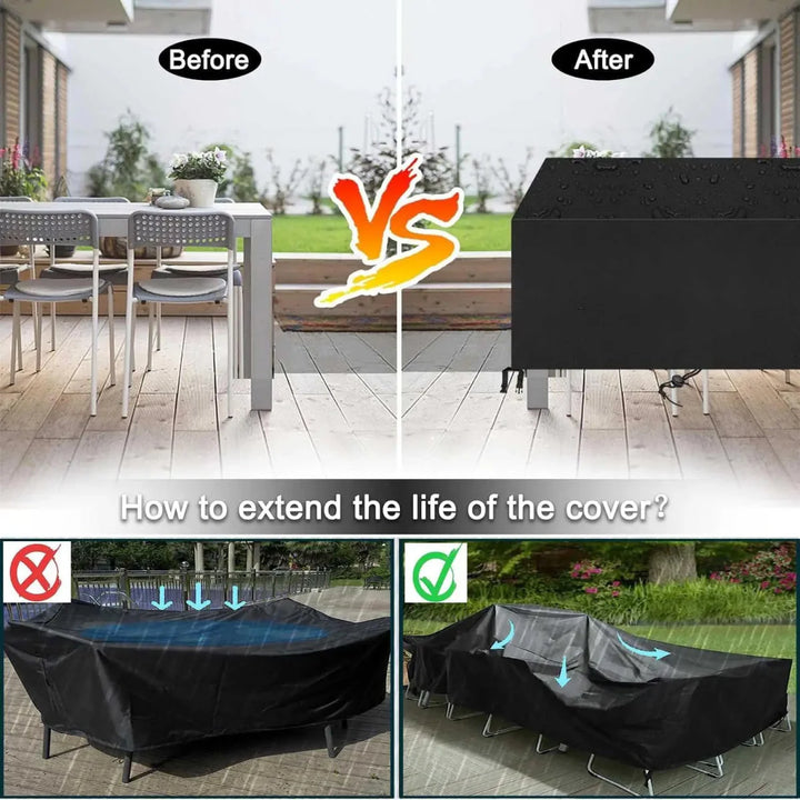 Lisslune | AeroVerra Premium Patio Furniture Covers | All-weather protection for outdoor lounges and dining sets