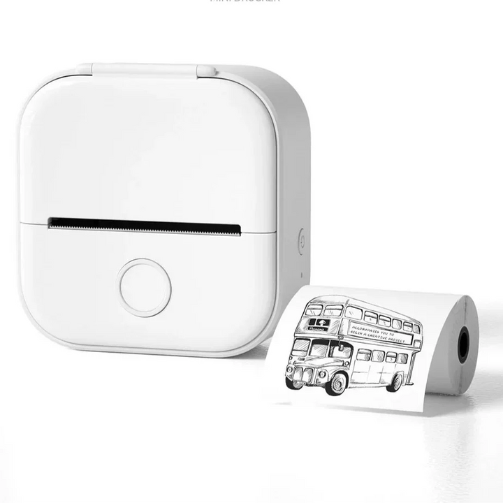 Lisslune | Mini Wireless Pocket Printer – Portable Bluetooth Thermal Printer for Photos, Labels & Notes
