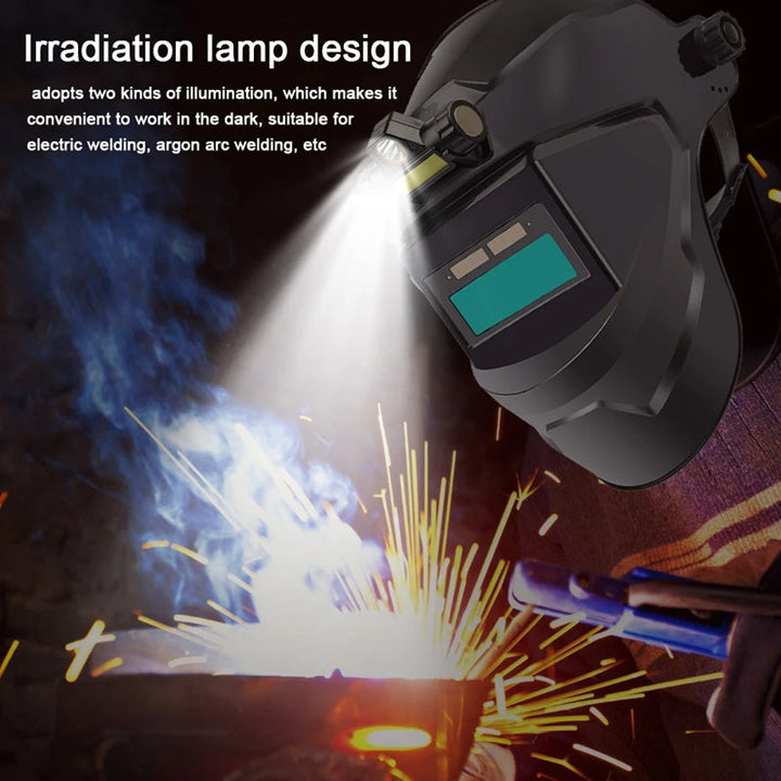 Lisslune | Auto Darkening Welding Mask with Head Lamp